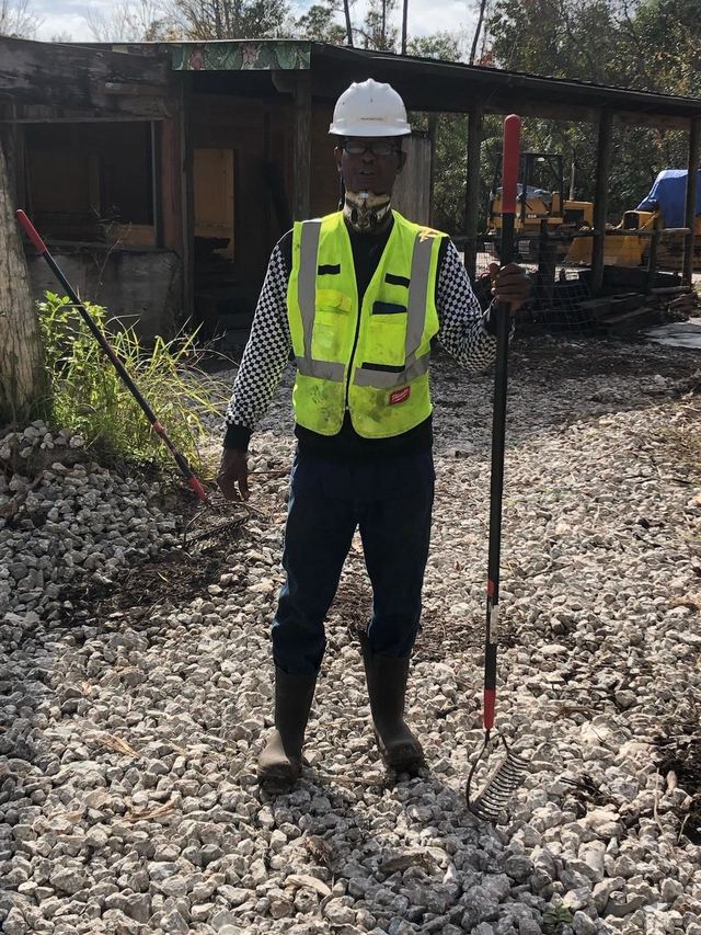"Rooster" leads our landscaping team.