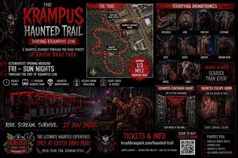 Krampus Haunted Trail at Krush Brau Park, Kissimmee