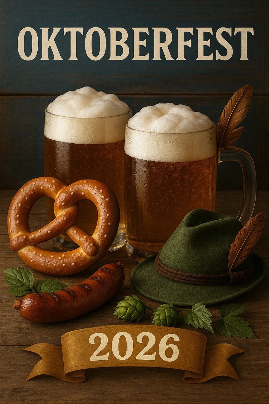 Giant Bavarian pretzels at Krush Brau Park